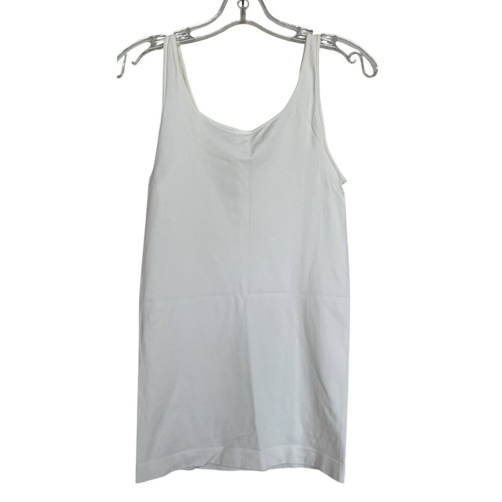 Tiki Biki Tank‎ Top Womens One Size Stretch Ivory Cream Off White Ladies